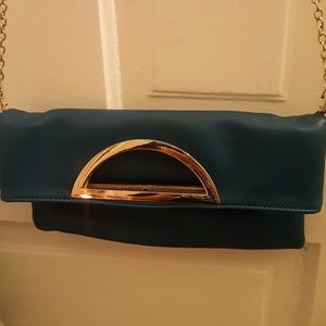 Teal crossbody purse